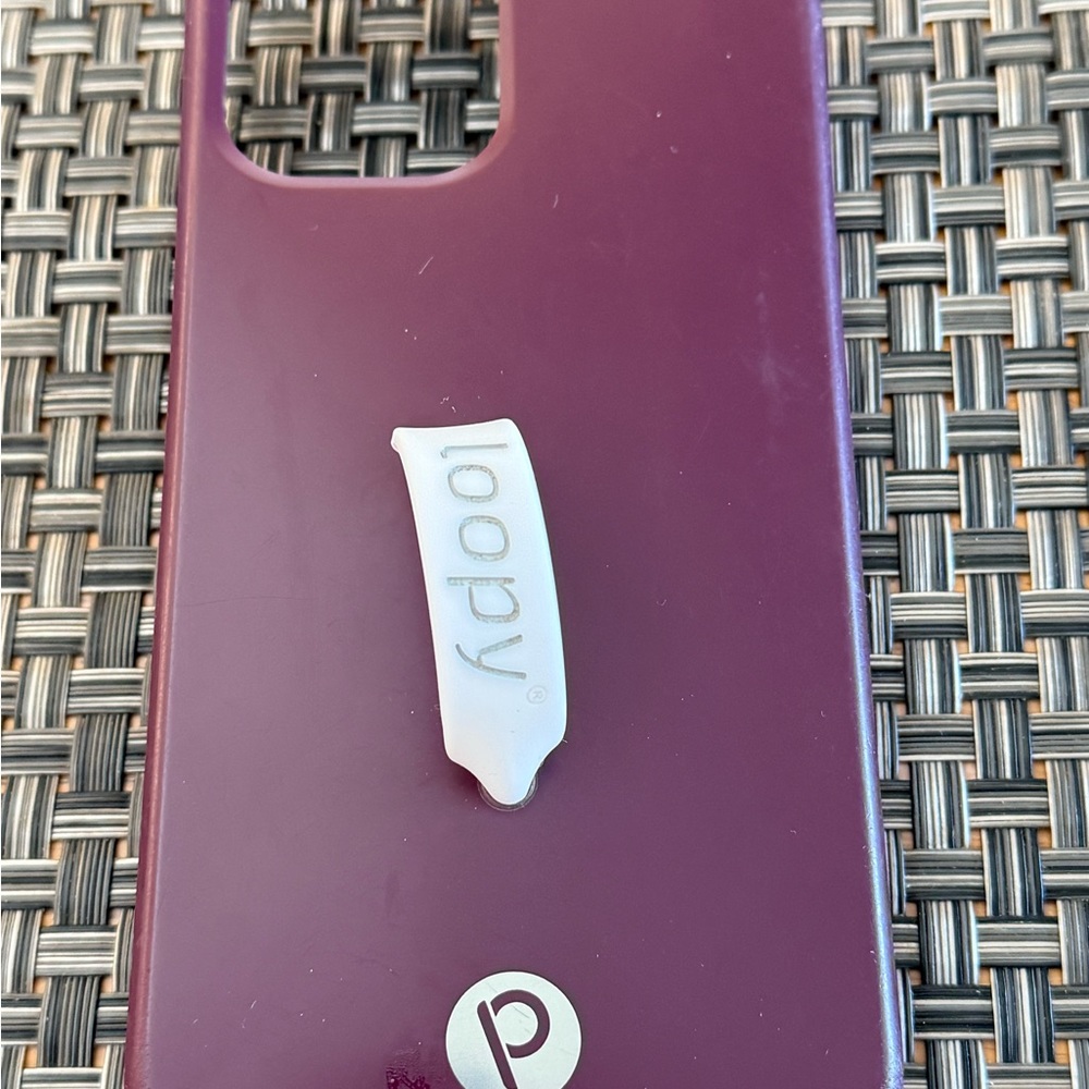 Loopy Case, iPhone 12pro, Midnight Leopard w/blk loopy and Wine w/white loopy - Picture 2 of 11